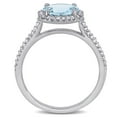 thumbnail image 4 of Everly Women's Aquamarine 14K White Gold Engagement Ring, 4 of 7