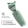 thumbnail image 3 of Promixx Pursuit Shaker Bottle Botella de agua aislada de acero inoxidable y vaso mezclador, 18 oz, gris grafito, 3 of 5