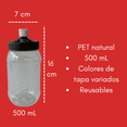 thumbnail image 2 of 25 vasos de fiesta con tapa chupón roja cilindro 500 mL, 2 of 3