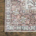thumbnail image 3 of nuLOOM Evon SpinClean Traditional Medallion Machine Washable Area Rug, 4' x 6', Evon Blush Pink, 3 of 6