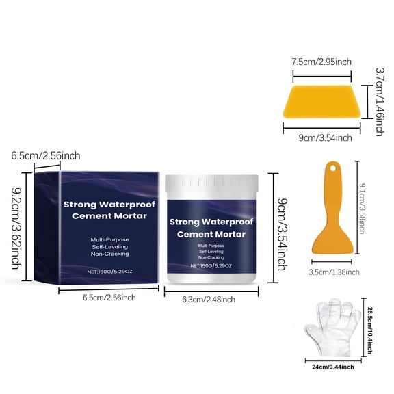 Momihoom Waterproof Self-Leveling Cement Mortar Kit for Household Floor and Wall Repairs