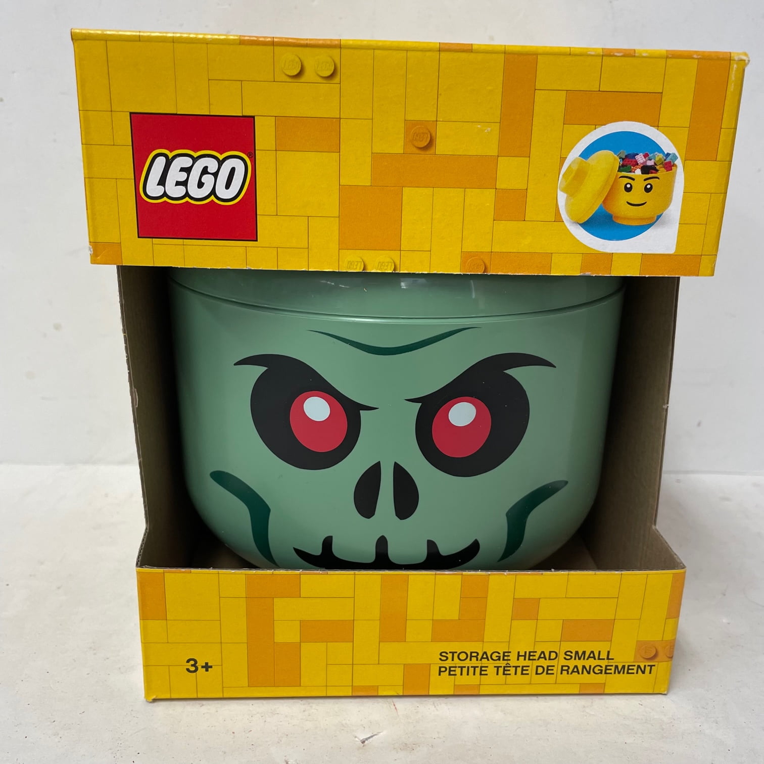 LEGO Construction Blocks Storage Head Small Boy Walmart