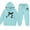 Sky Blue#9527, variant on BOOMNY Girls Outfit 2 Peice Sets Graphic Long Sleeve Tops Pants Sets for Kids Soft Clothing Set