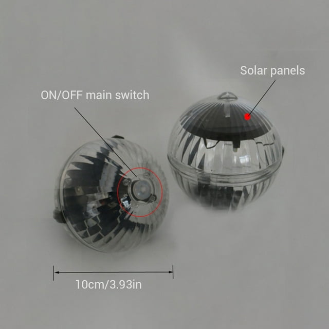 Waterproof Ball Shaped Solar Floating Lamp Multi Color Swimming Pool Pool Lake Home Garden Lawn Decoration