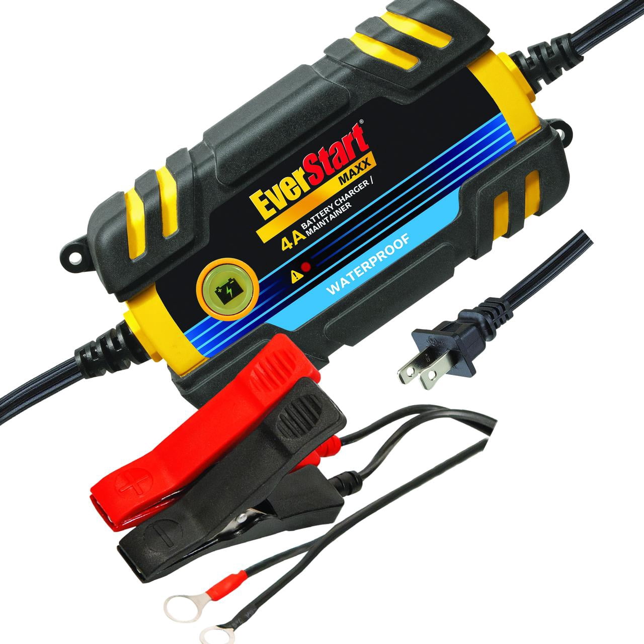 Everstart Maxx BC4WE 4 Amp Waterproof 12Volt Automotive and Marine Battery Charger