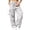 W10-Grey, variant on Rhuody Women Pants Wide Leg Loose Fit Elastic Waist Solid Color Trousers With Pocket Fashion Wear 2Xl Red