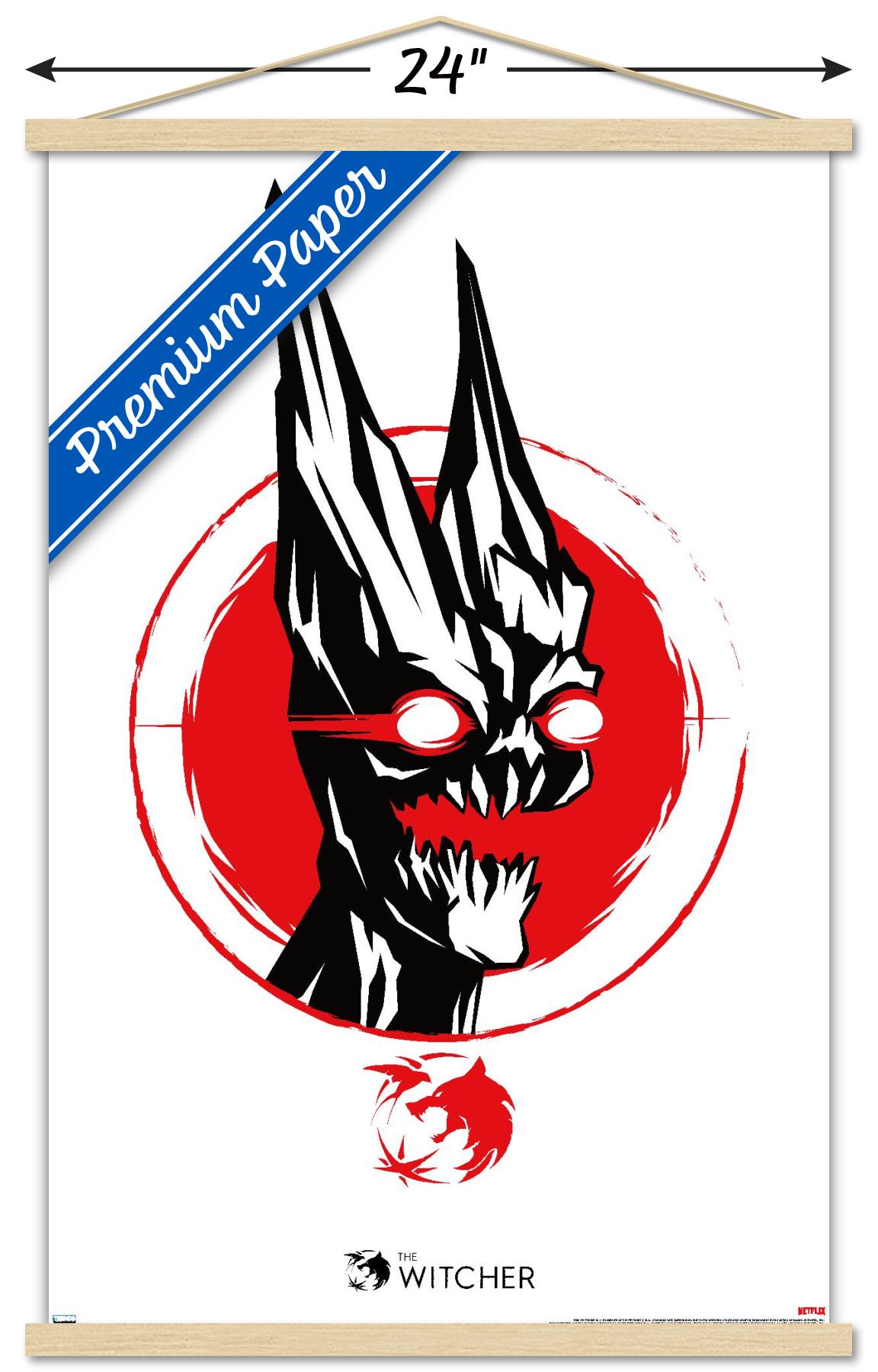 Netflix The Witcher Season 2 - Chernobog Wall Poster with Wooden Magnetic Frame, 22.375" x 34"