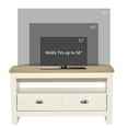 thumbnail image 6 of 50" Corner Tv Stand - White Mdf Entertainment Center with Drawers & Open Storage, 6 of 10