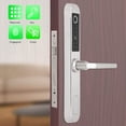 thumbnail image 2 of Smart Fingerprint Door Lock with Handle Touch Screen Keypad Deadbolt Password Code Lever Lock Waterproof Anti‑Theft Door Lock with Key, Card for Apartment Villa School Office, 2 of 5