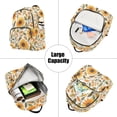 thumbnail image 5 of FORMRS Mini Backpack Purse for Women Travel Daypack Casual Shoulder Bag, Watercolor Sunflowers, 5 of 7