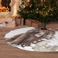 thumbnail image 6 of Sikiie C 30-48 inches {designName} Print Christmas Tree Skirt Snowman Xmas Tree Skirt with Edge Christmas Decorations for Holiday Party-48", 6 of 7