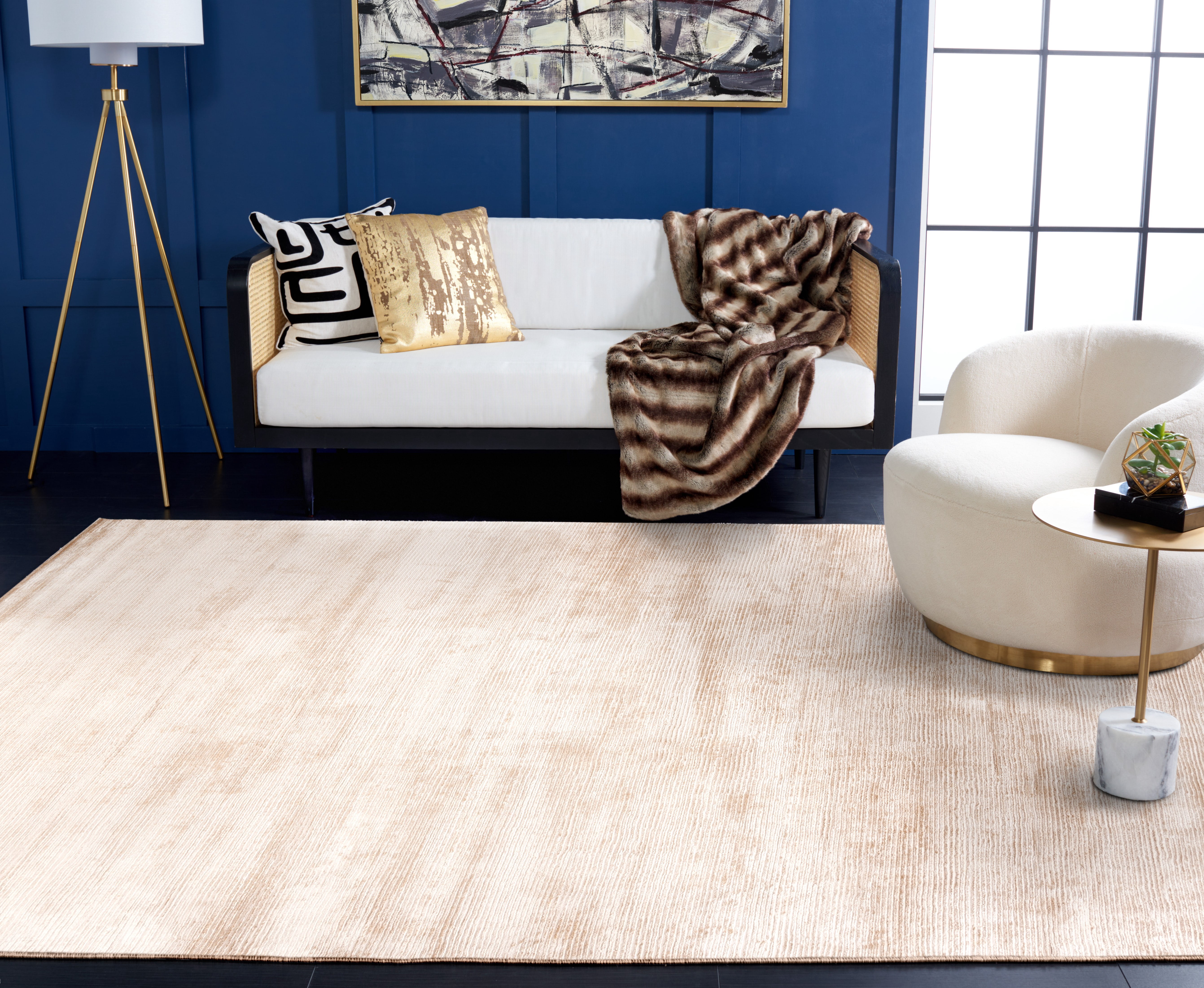 Safavieh Mirage Peregrine Solid Area Rug, Beige, 9' x 12'