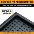 thumbnail image 4 of Ottomanson All Weather Rubber Boot Tray, Heavy Duty Non Slip Shoe Mat, 18" x 28", 4 of 7
