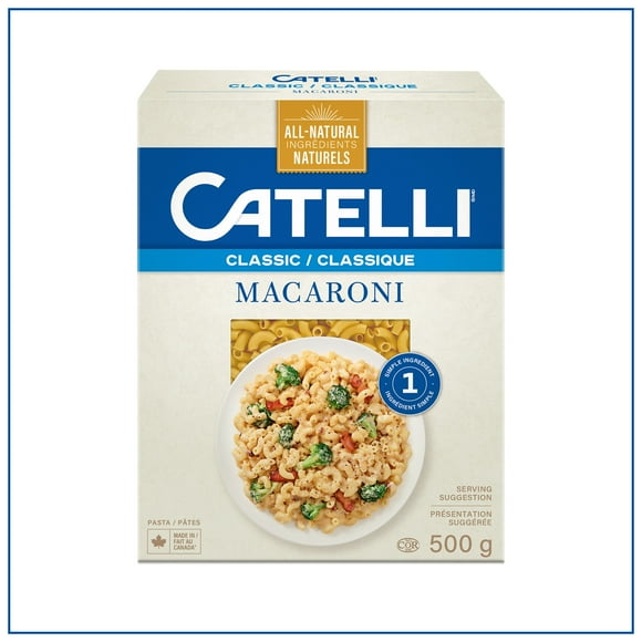 Catelli Classic All-Natural Macaroni Pasta, 500 g