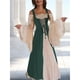 thumbnail image 5 of Disfraz Medieval Renacentista para Mujer, Cosplay Sobre Vestido Verde L, 5 of 7
