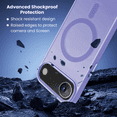 thumbnail image 3 of Entronix Magnetic Case for iPhone 17 Air – Heavy Duty Slim Dual-Layer Shockproof Cover, Purple, 3 of 5