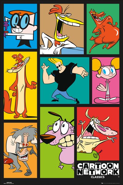 Cartoon Network Classics Characters - TV Show Poster / Print (Johnny