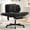 Black, variant on Hforesty Cross Legged Office Chair, Inflatable Flip-up Back & Wide Seat, 5-Position Armrests & Footrest, Ergonomic Task Chair for Home Office, Dark Green