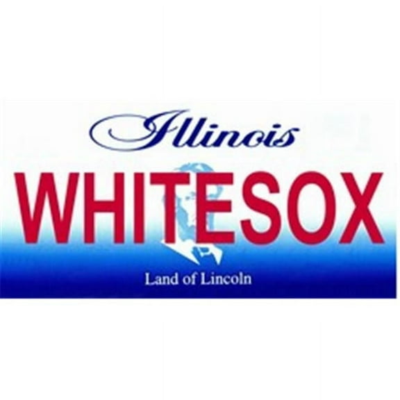 Illinois State Background License Plates- White Sox