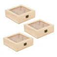 thumbnail image 1 of 3X Bolsa de Té de Madera Organizador de Joyas Caja de Almacenamiento de Pecho 9 Compartimientos Caja de Té Organizador Contenedor de Paquetes de AzúCar de Madera, 1 of 1