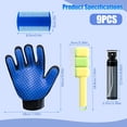 thumbnail image 4 of UYGDUY-9 PCS Pet Grooming Brush Set,Self Cleaning Pet Hair Removal Comb,Pet Hair Remover Gloves,Spray Bottle, Lice Flea Combs, Pet Grooming Supplies,Essential Bathing,Brushing & Shedding Tool for Cat, 4 of 4