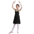 thumbnail image 2 of Haitryli Robe de Danse Lyrique pour Filles Camisole Dos Croisé Tutu de Ballet Robe de Ballerine Gymnastique Tenue de Danse Noir m, 2 of 6