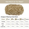thumbnail image 4 of Super Bulky Polyester Light Khaki Velvet Chenille Yarn, 87 Yards, 4 of 7
