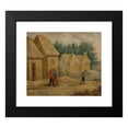 thumbnail image 2 of Thomas van Apshoven 17x15 Black Modern Framed Museum Art Print Titled - Village Buildings with Peasants, 2 of 5