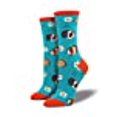 thumbnail image 3 of Socksmith Womens' Novelty Crew Socks "Guinea Pigs" - 1 pair (Turquoise), 43719, 3 of 3