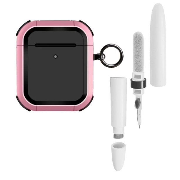Funda Uso Rudo Gadget Collection Mx para Airpods 2 Pluma Limpiadora Gancho Rosa GC-FUSA2PL