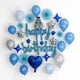 thumbnail image 1 of Set De 24pz De Globos Decorativos VIMI Metalicos Pastel azul, 1 of 13