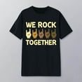 thumbnail image 3 of We Rock Together Graphic Tees for Women 2026 Summer Casual Short Sleeve Crewneck Funny Rock Lover T Shirts, 3 of 3
