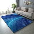 thumbnail image 5 of 24x36 Inch Washable Area Rug for Living Room, Modern Soft Tufted Rug, Non-Slip Small Rugs Floor Mat for Bedroom, Dining Room, Office, Blue, 5 of 6