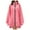 Z5-Pink, variant on Mifelio Rain Ponchos for Adults Unisex Solid Color Hooded Zippered Poncho Shawl Ponchos Adult White One Size