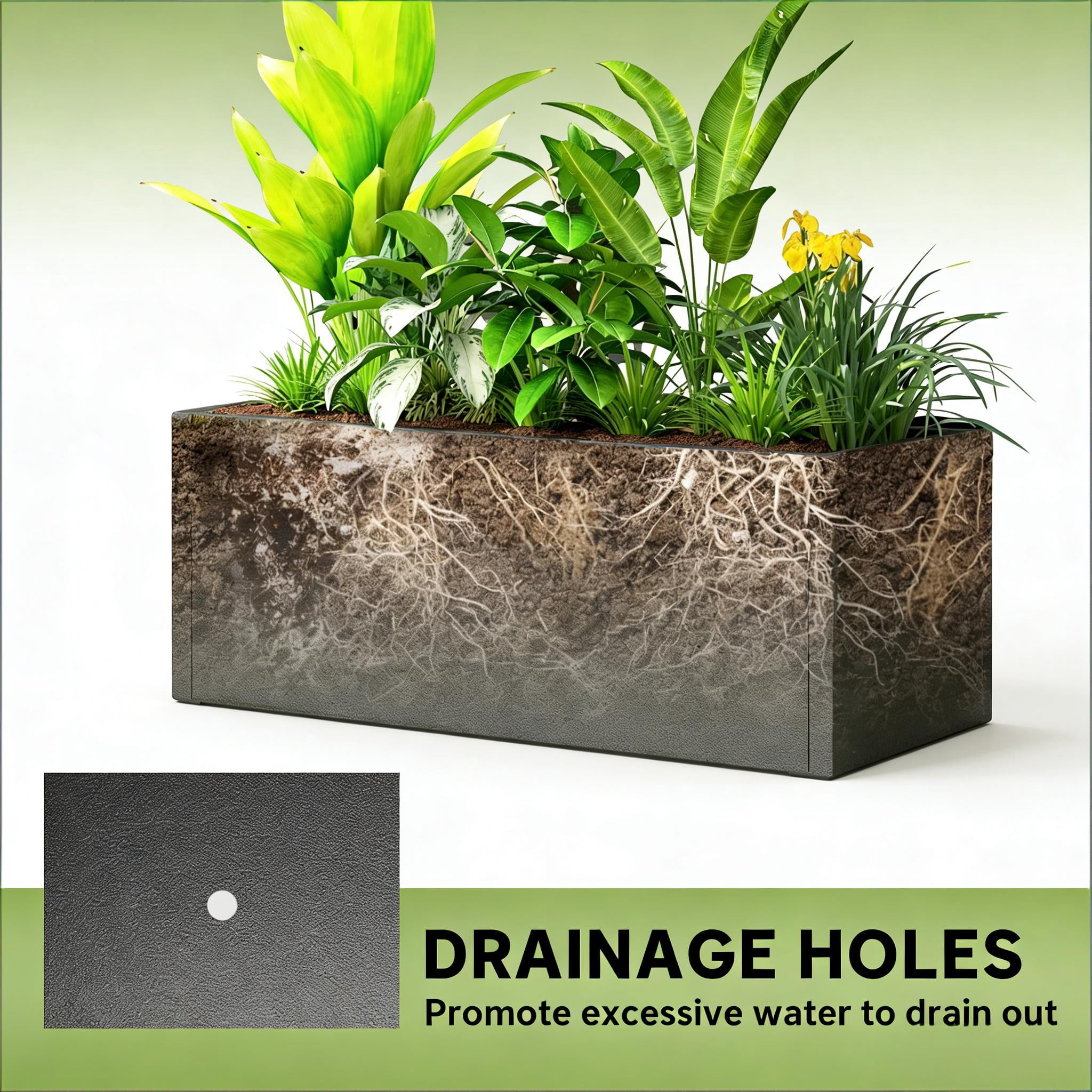 Trellis Planter Efficient Drainage Planter Box