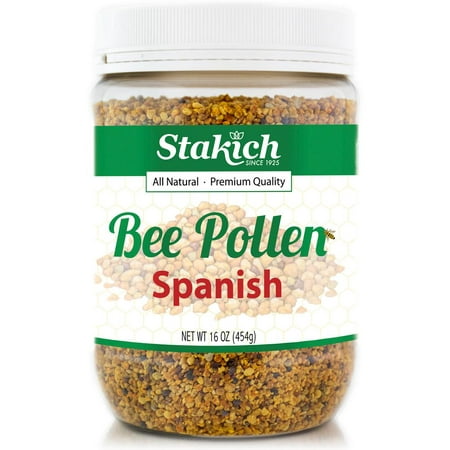 Stakich Natural Spanish Bee Pollen Granules, 1.0 (Best Time To Take Bee Pollen)