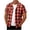 Orange, variant on BRGZLK Men's Short Sleeved Plaid Collar Shirts For Going Out Casual Button Up Tops Short Sleeve Button Down Tshirts Fitted Outwears