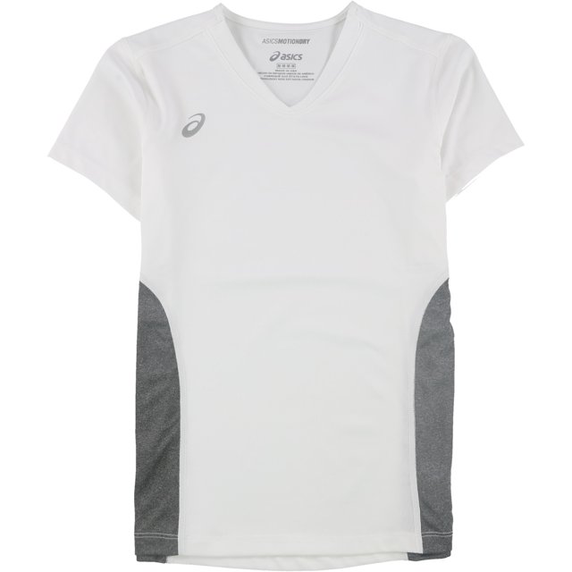 ASICS Maillot Femme 2 Tons, Blanc, Très Grand