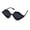 All Black, variant on Womens Lip Shape Party Shade Hippie Plastic Sunglasses All Black