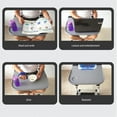 thumbnail image 4 of Wheelchair Tray Table, Removable Wheelchair Desk Lap Board, Portable Wheelchair Desk Accessories for Eating, Reading, Resting, Plastic Wheelchair Lap Tray for Home Elderly, 4 of 8
