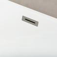 thumbnail image 3 of Kingston Brass VTDE713524C418 71-Inch Acrylic Oval Rectangular Double Ended Pedestal Tub with Drain (No Faucet Drillings) in Glossy White/Brushed Nickel, 3 of 8