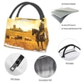 thumbnail image 4 of Fotbe Western Cowboy Ranch Bolsa Térmica Portátil con Estampado, Bolsa de Entrega de Alimentos Aislada, Bolsa Reutilizable de Gran Capacidad para Comidas y Supermercado, 4 of 6