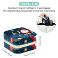 thumbnail image 5 of Santa Claus Travel Portable Square Jewelry Organizer with Storage Box | Jewelry Display and Box for Rings, Earrings, Necklaces, Bracelets - Suitable for Girls and Women, 5 of 6