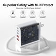thumbnail image 4 of Cargador Karhood de 60 W con bloque de carga rápida USB-C de 5 puertos, 4 of 7