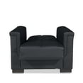 thumbnail image 6 of Ottomanson Origins Pro Convertible Arm Chair, Black Leatherette Fabric, 6 of 8