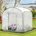 thumbnail image 2 of Outsunny 7' x 7' x 6' Walk In Greenhouse, Pop-up Setup, Zipper Door, Heavy-duty Steel Frame, 2 of 9