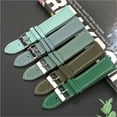 thumbnail image 3 of WANGQ Litchi Pattern Soft Genuine Leather Watch Strap Men's Ladies 20mm 22mm Cowhide Watch Band Accessories, 3 of 3