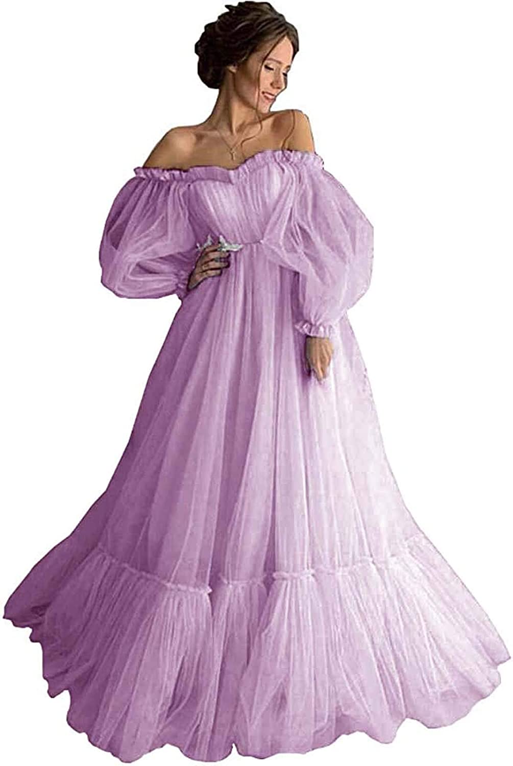 Puffy Sleeve Prom Dress Long Off 