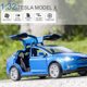 thumbnail image 4 of Vehículos de juguete fundidos a presión Tesla Model X a escala 1:32 con luces para niños, 4 of 5
