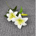 thumbnail image 1 of Nvzi 3 piezas de 2 cabezas y 1 capullo de lirio artificial, flores falsas, flores artificiales para decoración de bodas, 1 of 5